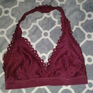 Burgundy bralette